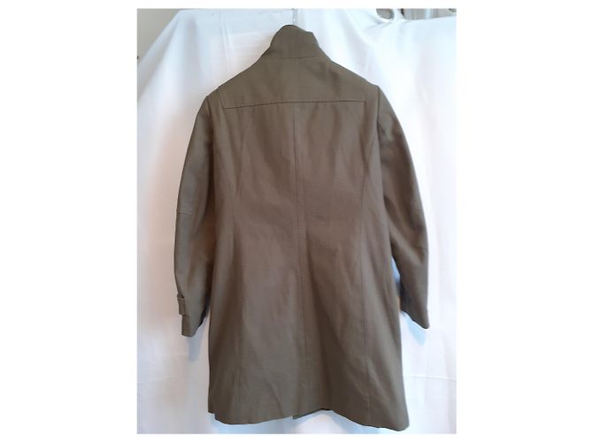 Gabardina de algodón Comptoir Des Cotonniers Kaki Caqui - vista 3
