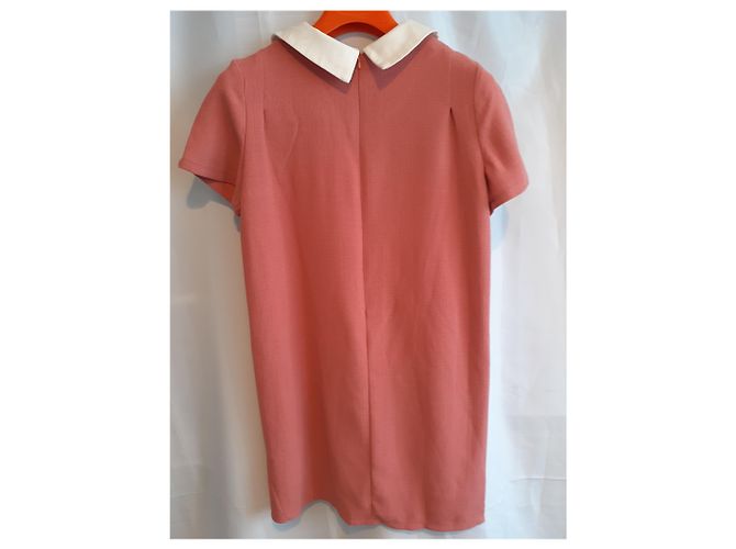 Suncoo Rosa Kleid mit Strasskragen Pink - Ansicht 4