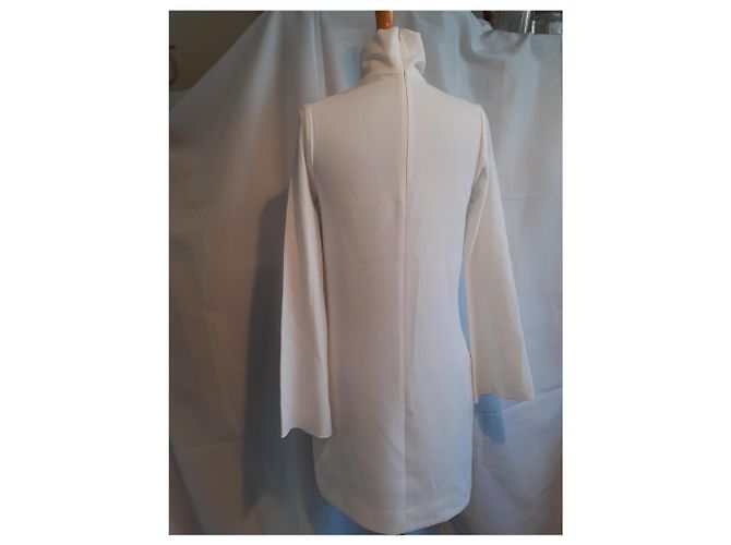 Ellery Crinkle Crepe Kleid Eggshell Aus weiß - Ansicht 3