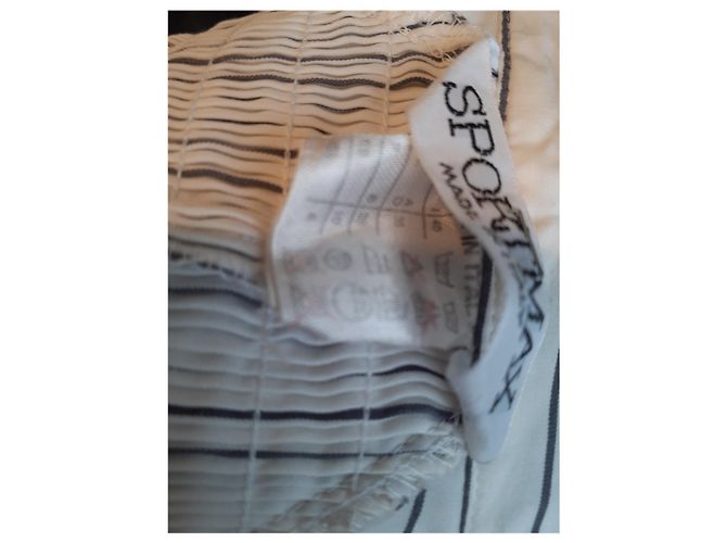 Chemise Sportmax en coton avec découpes couleur eggshell Blanc cassé - vue 2