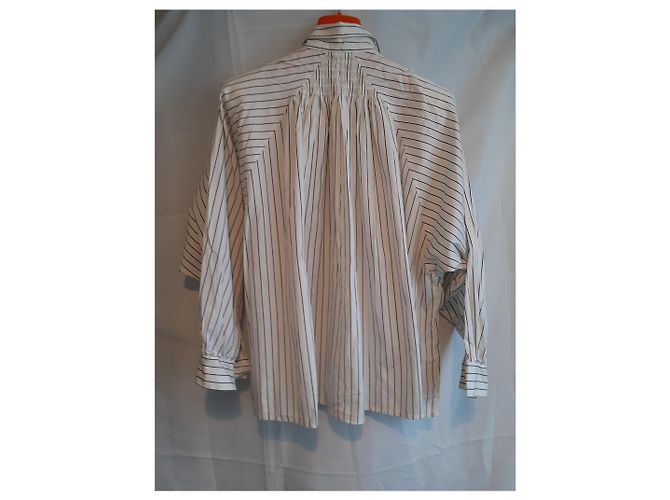 Chemise Sportmax en coton avec découpes couleur eggshell Blanc cassé - vue 4