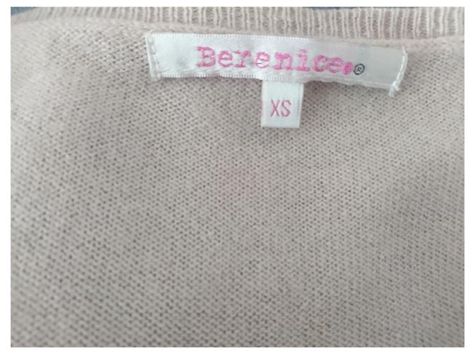 Berenice Woll und Kaschmir Pullover Beige Eulenmuster XS - Ansicht 3