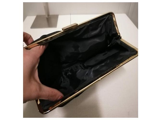 Bulgari pochette clutch nera - vista 4