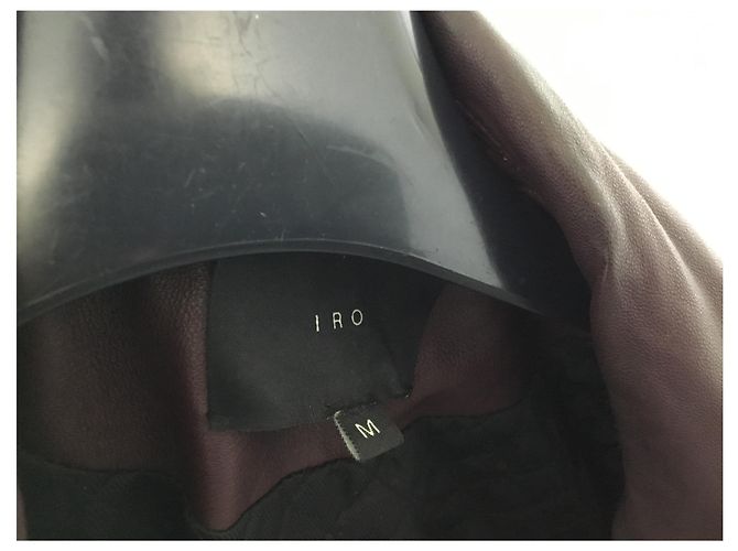 Iro Orome Bikerjacke aus Lammleder Dunkelrot Bordeaux - Ansicht 4