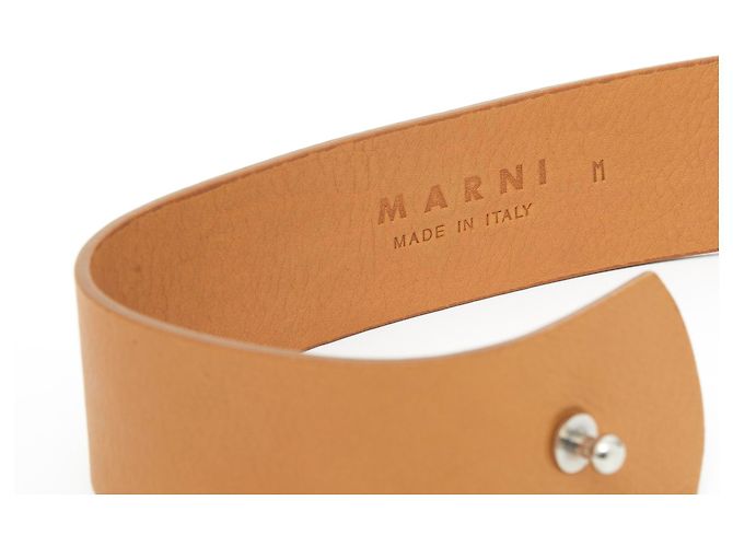 Marni Leather Belt Beige Caramel - view 4