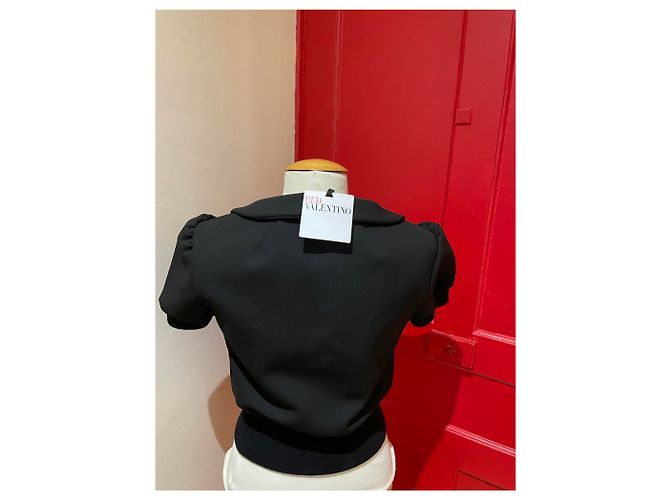Red Valentino Jacke Schwarz mit Mesh-Details - Ansicht 3