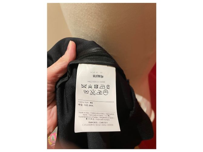 Red Valentino Jacke Schwarz mit Mesh-Details - Ansicht 6