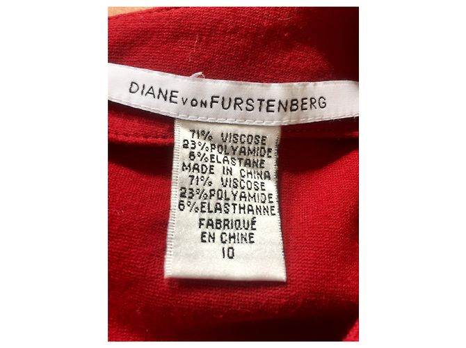 Diane Von Furstenberg Carpreena red viscose dress - view 4