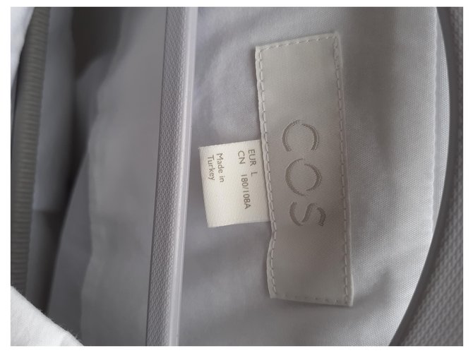 Camicia Cos Bianca in Cotone ed Elastan Bianco - vista 2