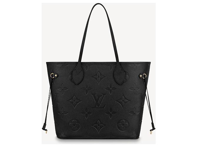 Louis Vuitton LV neverfull empreinte pelle nera Nero - vista 3