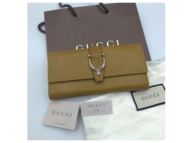 Cartera Gucci Continental Caqui - vista 2