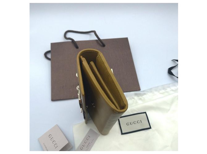 Cartera Gucci Continental Caqui - vista 6