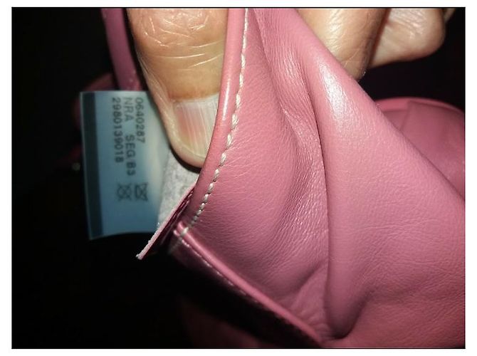 Idole Pochette Longchamp in pelle di agnello rosa - vista 6