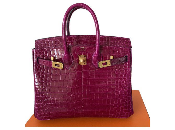 Hermès Birkin 25 Pink Exotic leather ref.274568 - Joli Closet