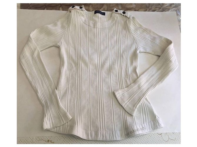 Burberry T-Shirt weiß Baumwolle Mädchen 10 Jahre - Ansicht 2