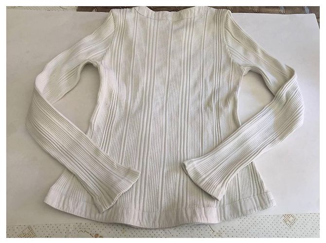 Burberry T-Shirt weiß Baumwolle Mädchen 10 Jahre - Ansicht 3