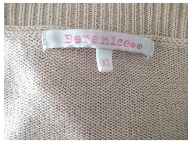 Berenice Leinen Pullover Beige mit weißem Stern - Ansicht 4