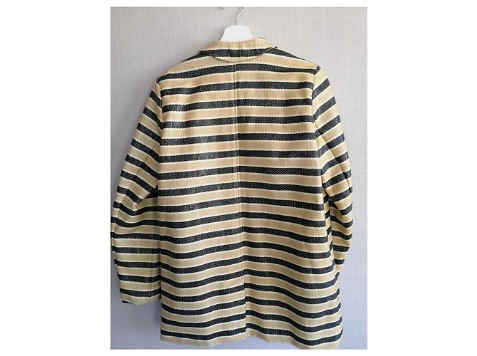 Cappotto Blazer Max & Co Beige in Cotone - vista 5