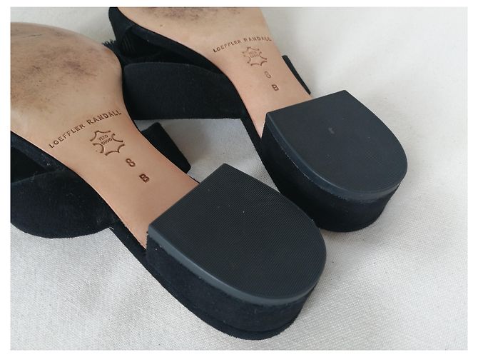 Ballerine Loeffler Randall in camoscio nero - vista 4