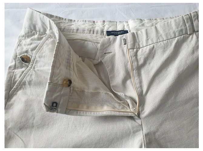 Pantalones Burberry London Blanco - vista 4