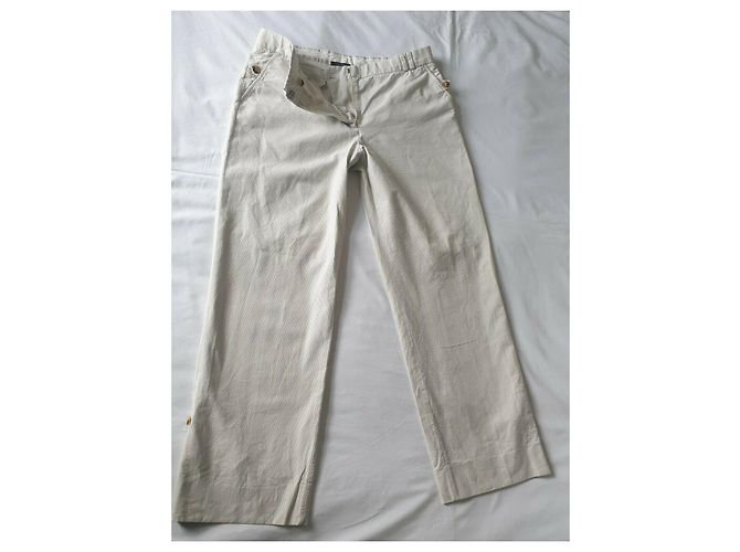 Pantalones Burberry London Blanco - vista 5
