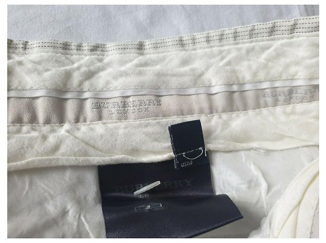 Pantalones Burberry London Blanco - vista 6