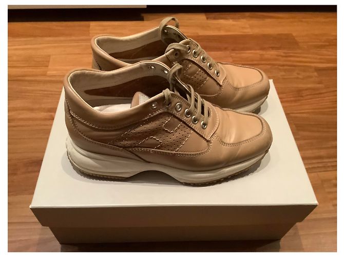 Hogan Hinteractive Sneaker Leder Hellbraun 35 - Ansicht 2