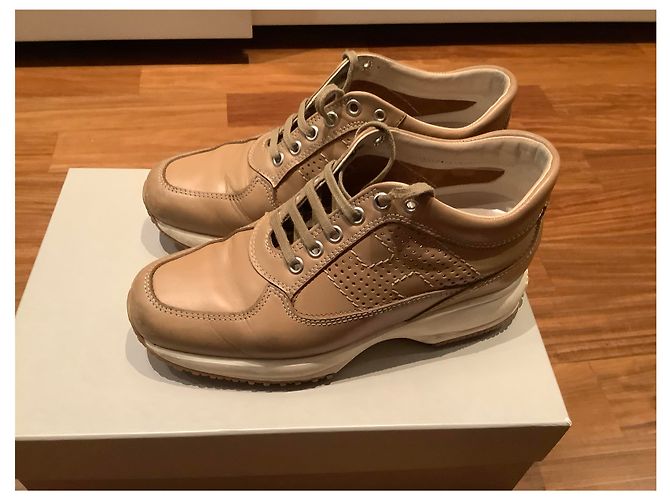 Hogan Hinteractive Sneaker Leder Hellbraun 35 - Ansicht 3