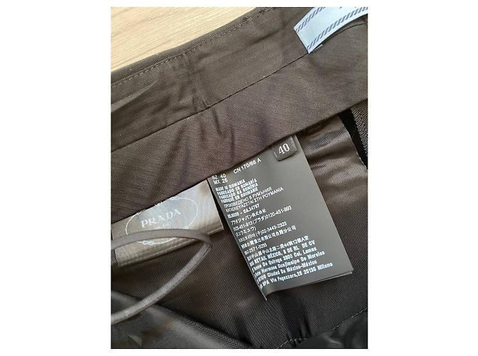Prada Black Wool Pants Size 40 - view 3