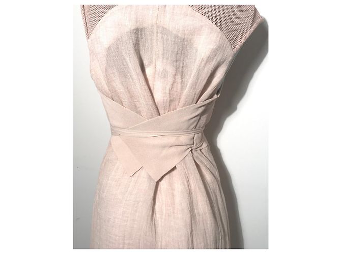 Autre Marque Abito Créa Concept in lino e viscosa rosa - vista 16