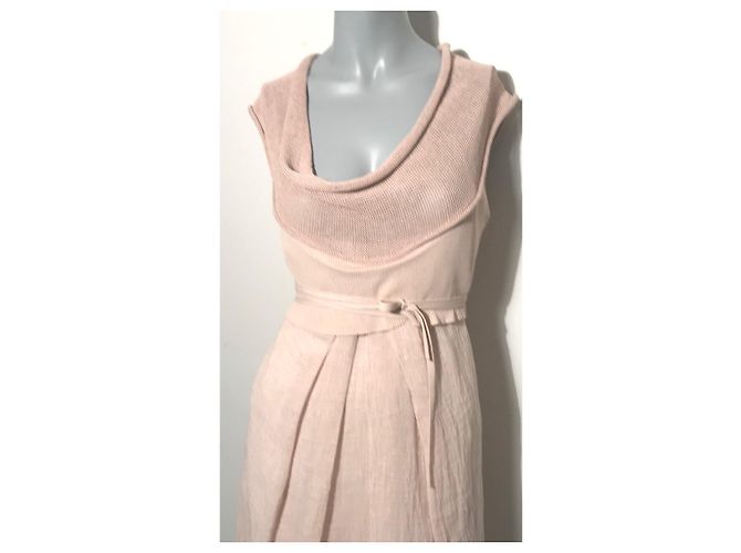 Autre Marque Abito Créa Concept in lino e viscosa rosa - vista 18