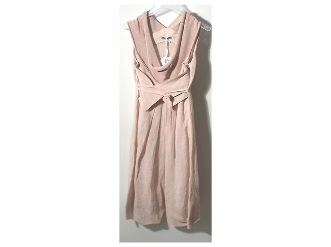 Autre Marque Abito Créa Concept in lino e viscosa rosa - vista 22