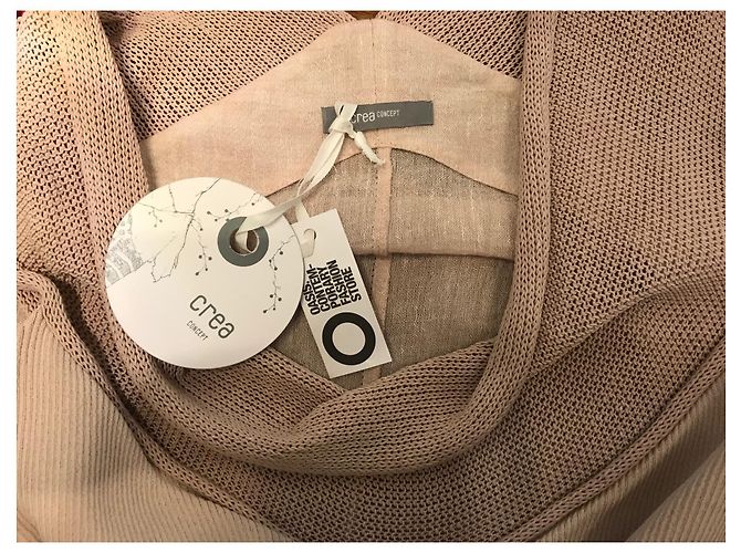 Autre Marque Abito Créa Concept in lino e viscosa rosa - vista 7