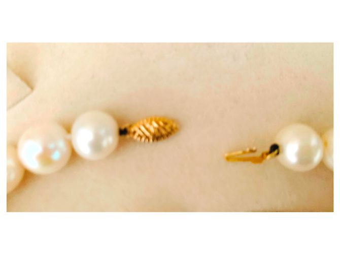 Autre Marque Autentiche perle d'acqua dolce bianche Bianco - vista 5