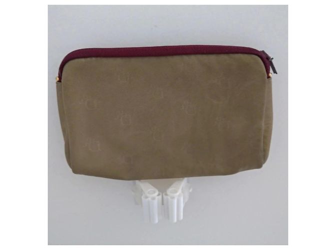 Christian Dior Geldbörse Beige Stoff - Ansicht 7