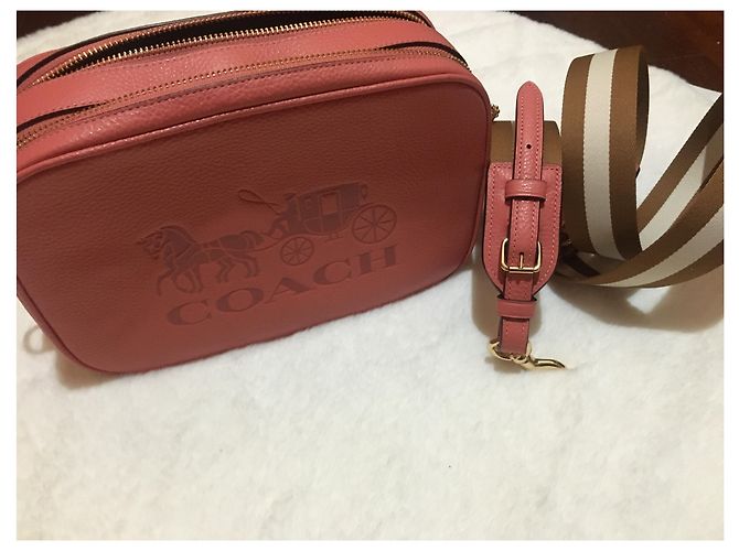 Borsa Coach Corallo in pelliccia - vista 2