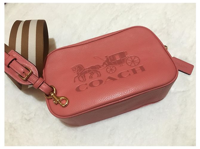 Borsa Coach Corallo in pelliccia - vista 3
