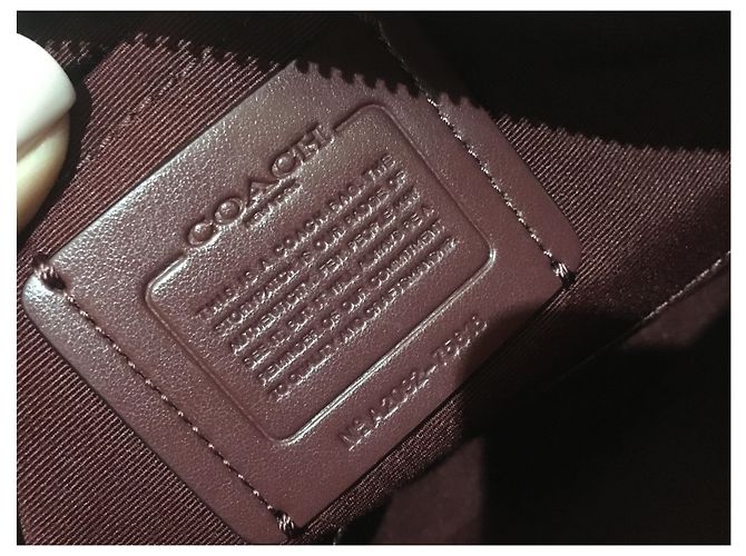 Borsa Coach Corallo in pelliccia - vista 5