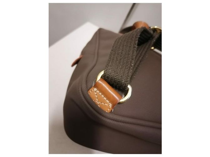 Lancel zaino marrone beige - vista 10