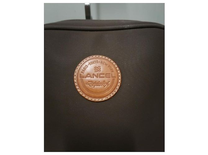 Lancel zaino marrone beige - vista 6