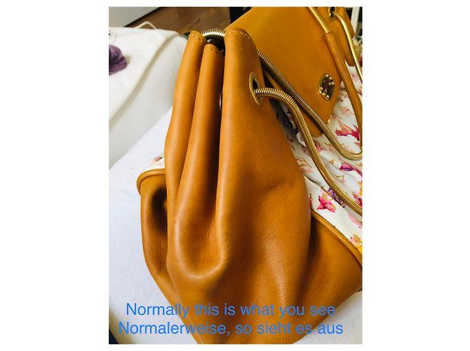 Bolso de mano Louis Vuitton de piel multicolor Rosa Naranja Púrpura Amarillo Coñac Blanco roto Caramelo Fucsia Gold hardware - vista 10