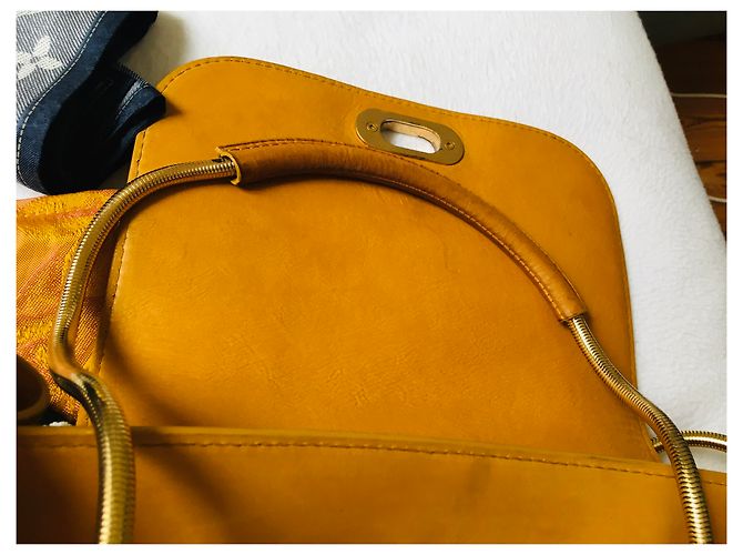 Bolso de mano Louis Vuitton de piel multicolor Rosa Naranja Púrpura Amarillo Coñac Blanco roto Caramelo Fucsia Gold hardware - vista 14