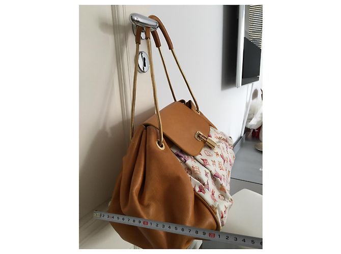 Bolso de mano Louis Vuitton de piel multicolor Rosa Naranja Púrpura Amarillo Coñac Blanco roto Caramelo Fucsia Gold hardware - vista 4