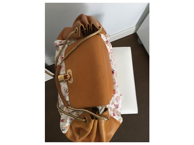 Bolso de mano Louis Vuitton de piel multicolor Rosa Naranja Púrpura Amarillo Coñac Blanco roto Caramelo Fucsia Gold hardware - vista 5