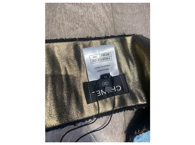 Chanel Lenços Preto Dourado - vista 2