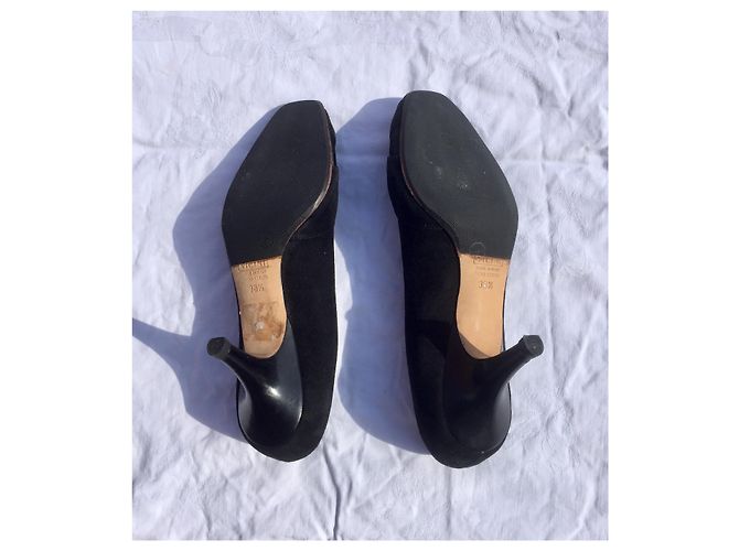 Giuseppe Zanotti Décolleté spuntate con carbochon Nero - vista 6