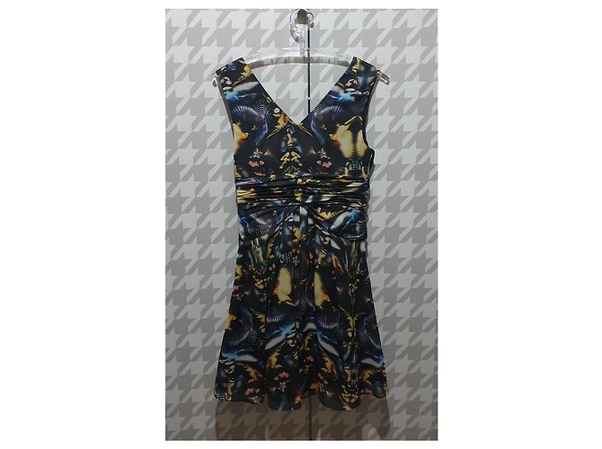 Ted Baker Blumenkleid aus Polyester M Mehrfarben - Ansicht 3