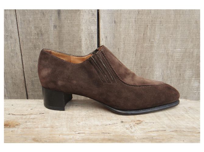 J.M. WESTON JM Weston Slipper mit Absatz 35,5 Dunkelbraun - Ansicht 2