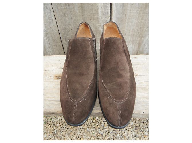 J.M. WESTON JM Weston Slipper mit Absatz 35,5 Dunkelbraun - Ansicht 4