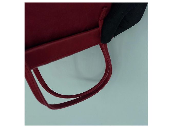Mini borsa Gucci rossa in satin Rosso - vista 6